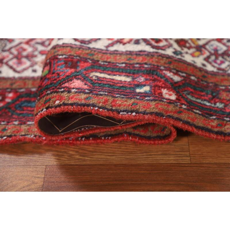 Hamedan Persian Vintage Runner Rug Hallway Hand-knotted Wool Carpet - 2'5"x 6'6"