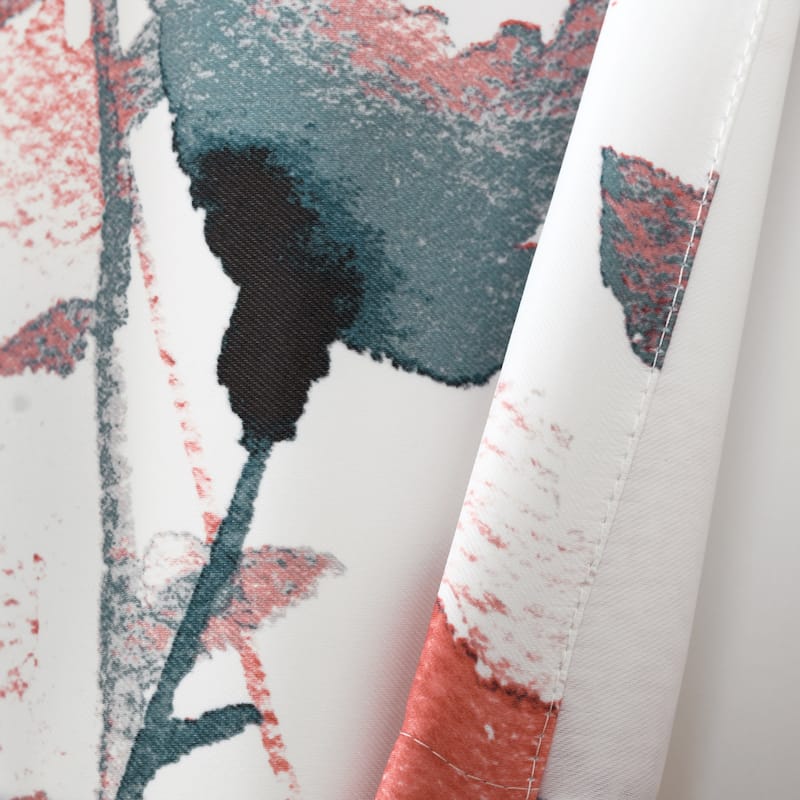 Lush Decor Zuri Flora Light Filtering Window Curtain Valance - 18" x 52"