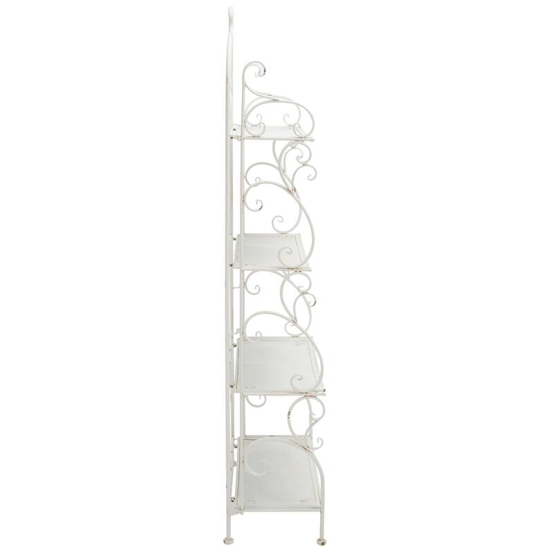SAFAVIEH Outdoor Monserrat 4-Tier Shelf Unit - 66Wx25Dx13H