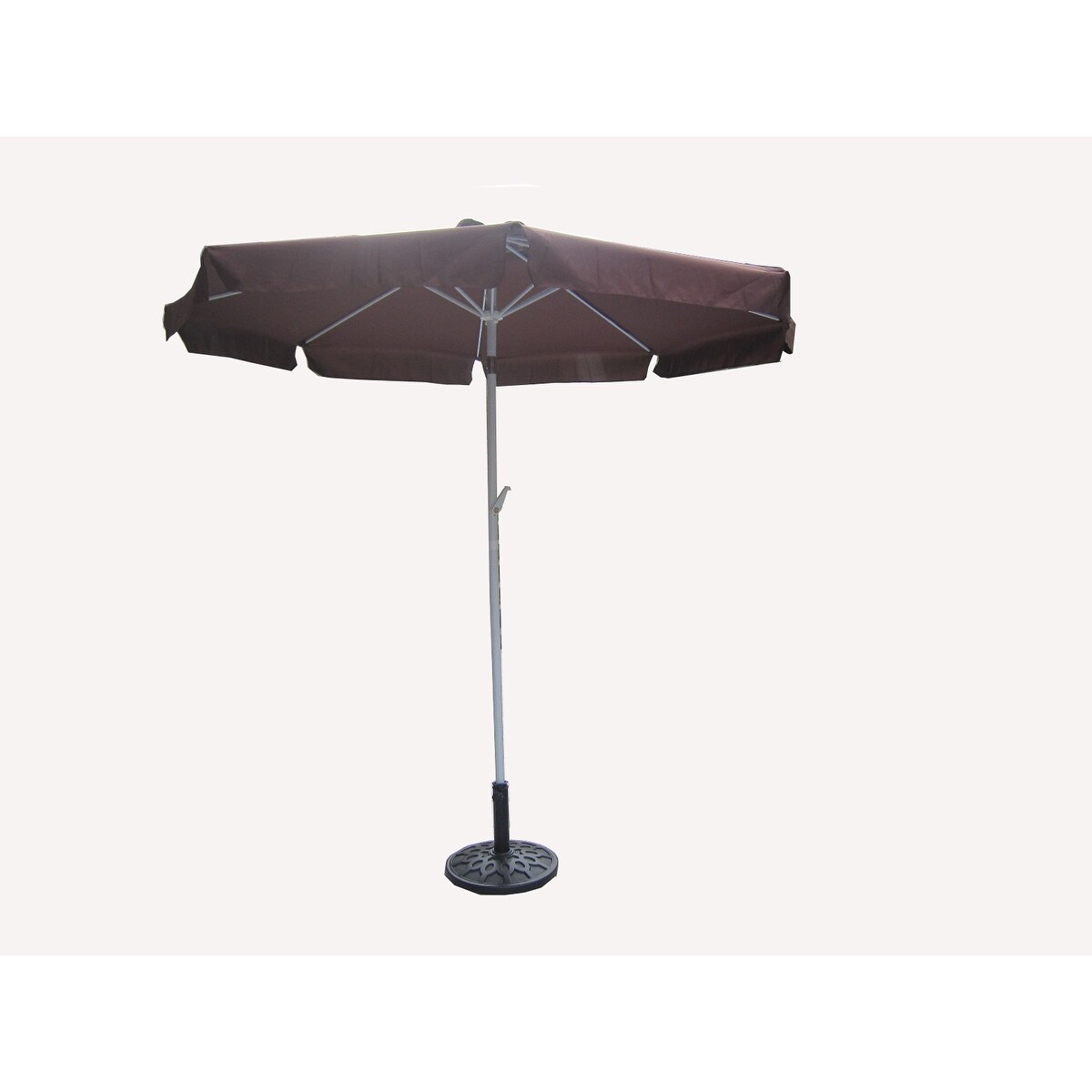 Shop Black Friday Deals On Outdoor Patio Market Umbrella 7 5 Ft With Hand Crank Brown Overstock 22200627
