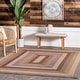 preview thumbnail 1 of 7, Nuloom Gwyneth Braided Borders Indoor/Outdoor Area Rug 5' x 8' - Taupe - Rectangle