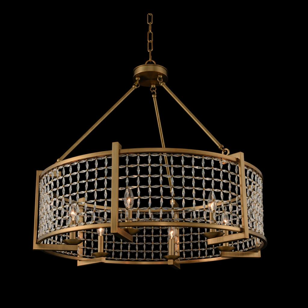 Allegri 032152-FR001 Verona 32" Wide Candle Style Drum Chandelier with