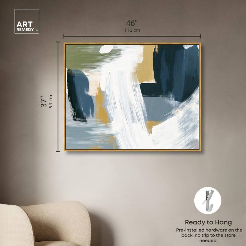Moss Layers III Canvas by Art Remedy