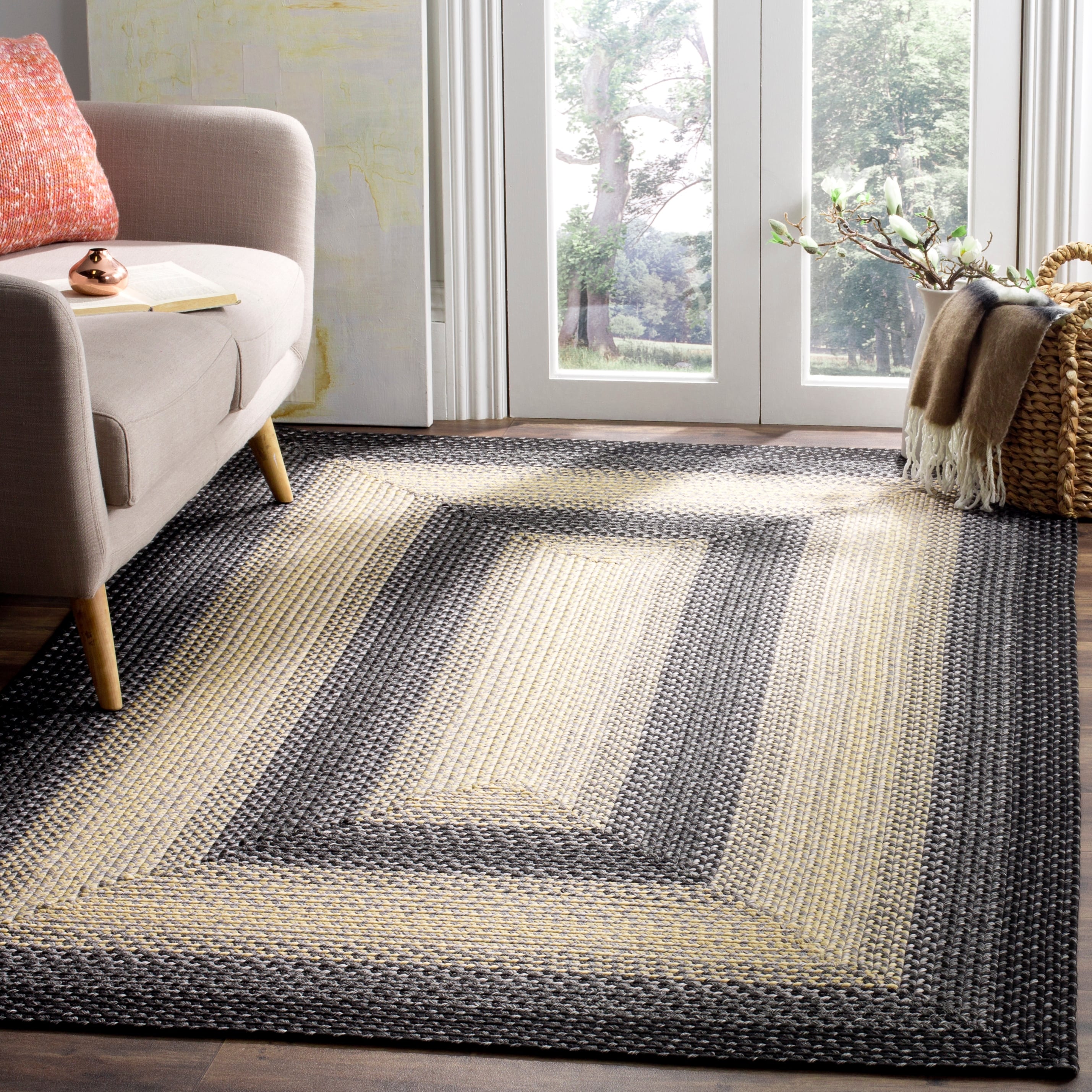 Modern Rugs For Living Room 2x3 Small Rugs for Bedroom 2x4 Entrance Rug  Washable Gray Blue Navy Beige 