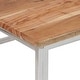 preview thumbnail 5 of 3, vidaXL Coffee Table Accent End Table Living Room Furniture Stainless Steel - 31.5" x 31.5" x 15.7"