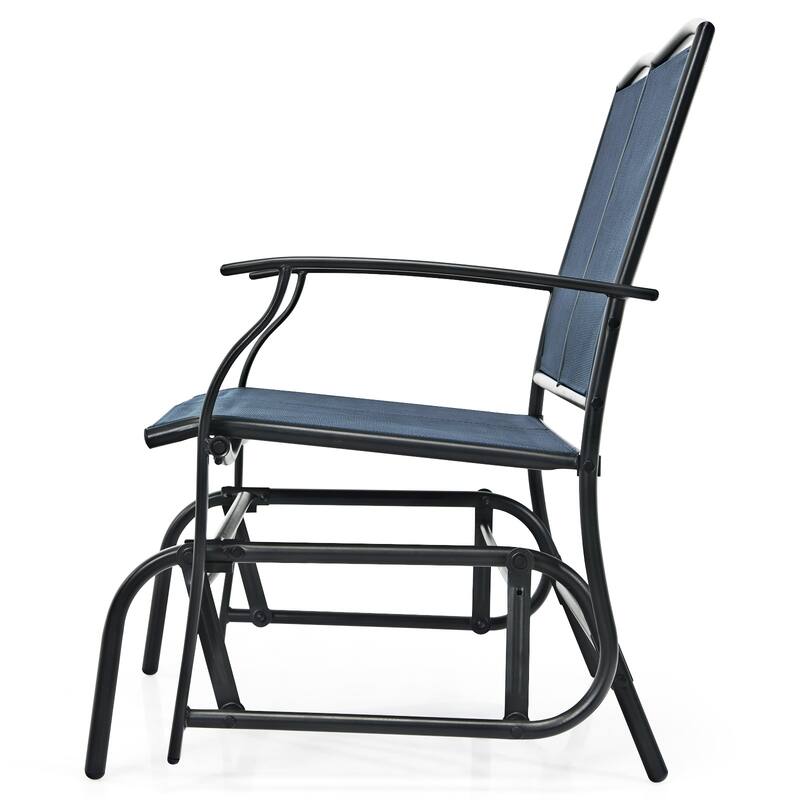 Gymax Patio Glider Rocking Bench Double 2 Person Chair Loveseat Garden