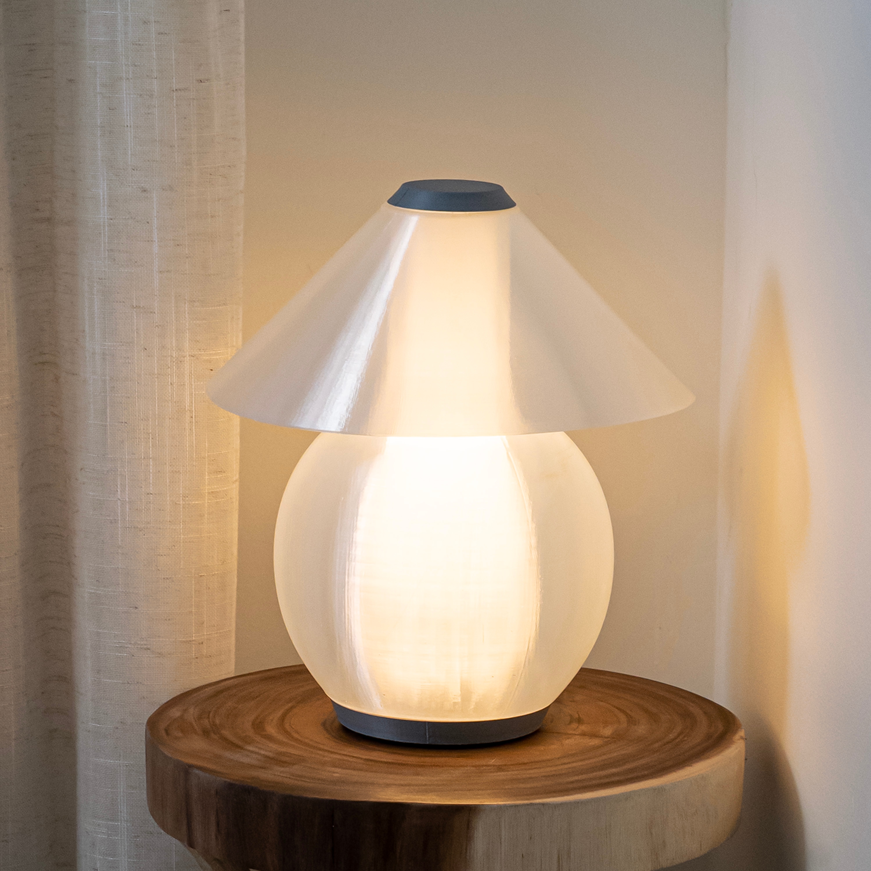 Gema 13 Modern Contemporary Plant Based PLA 3D Printed Dimmable LED Table Lamp by JONATHAN Y On Sale Bed Bath Beyond 39926132