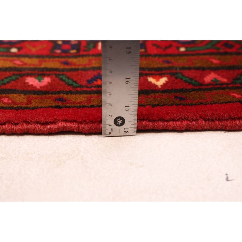 ECARPETGALLERY Hand-knotted Andelz Red Wool Rug - 2'9 x 9'11