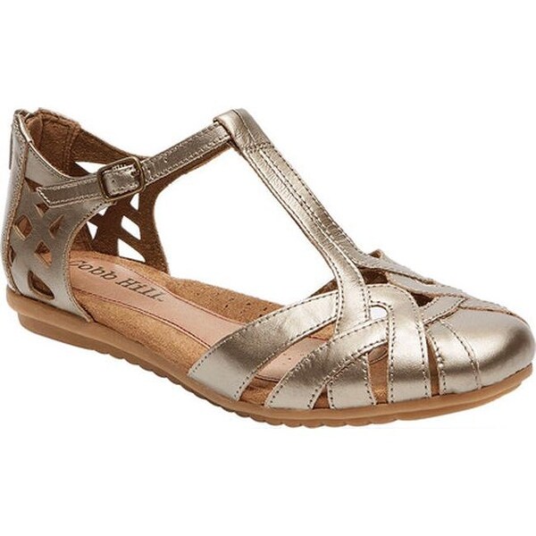 Rockport Women's Cobb Hill Ireland Fisherman Pewter Full Grain Leather