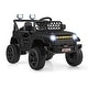 preview thumbnail 7 of 45, 12V Ride On Car for Kids with LED Lights and Safety Features - 37" x 24.5" x 25.5" Black