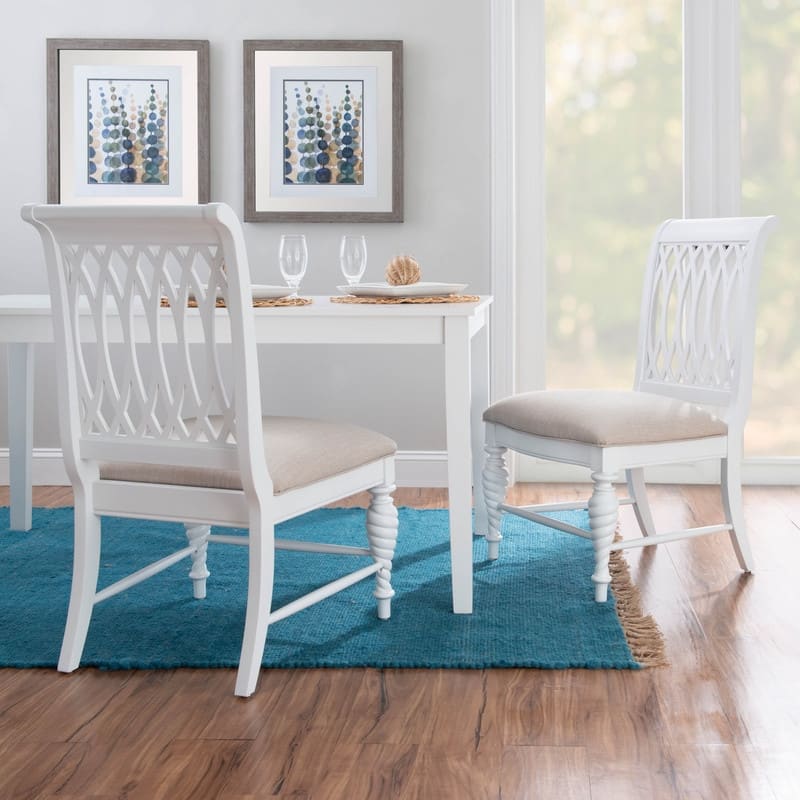 Linon Holden Solid Wood Farmhouse Side Dining Chair (Set of 2)