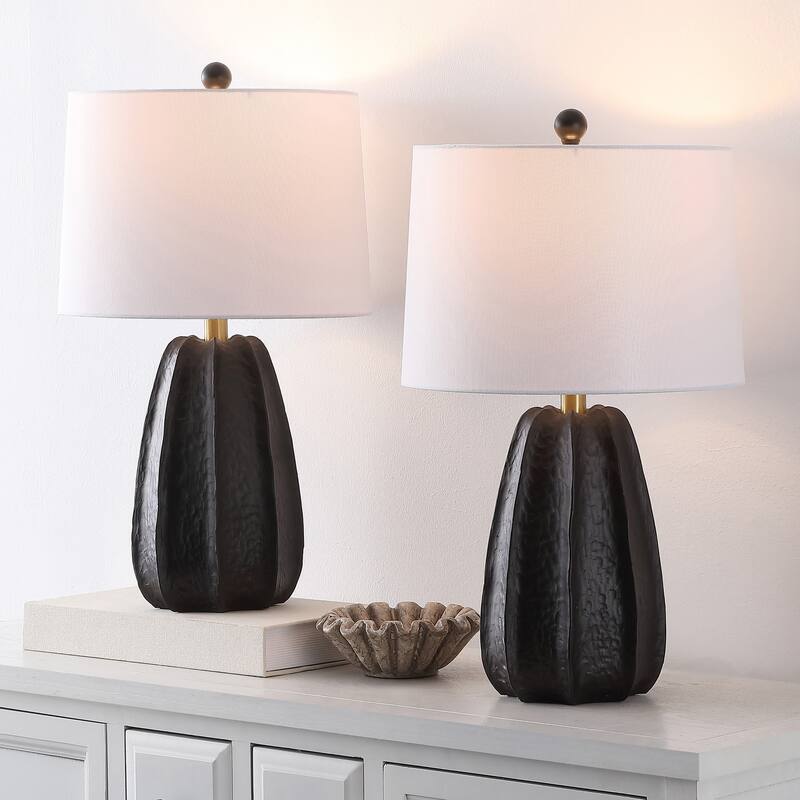 SAFAVIEH Lighting Marni 23-Inch Resin Table Lamp (Set of 2) - 13"W x 13"D x 23"H