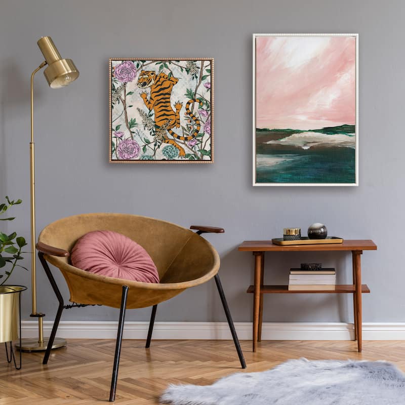 Kate and Laurel Sylvie Beaded Evening Mood Canvas by Nikita Jariwala
