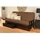preview thumbnail 2 of 38, Porch & Den DeSoto Espresso Full-size Wood Storage Futon Set with Mattress