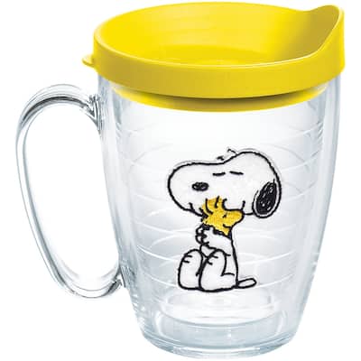 Tervis Peanuts Snoopy Woodstock Best Buddies Collection Made in USA Double Walled Insulated Travel Tumbler, Felt - 16oz Mug