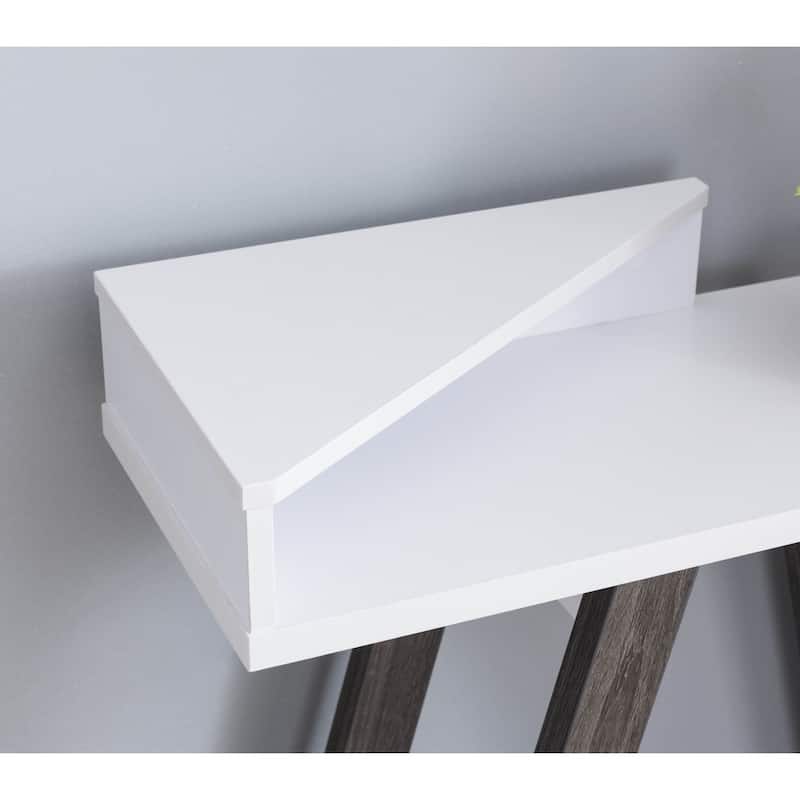 Console White & Distressed Grey，Design table, high quality durable, unique