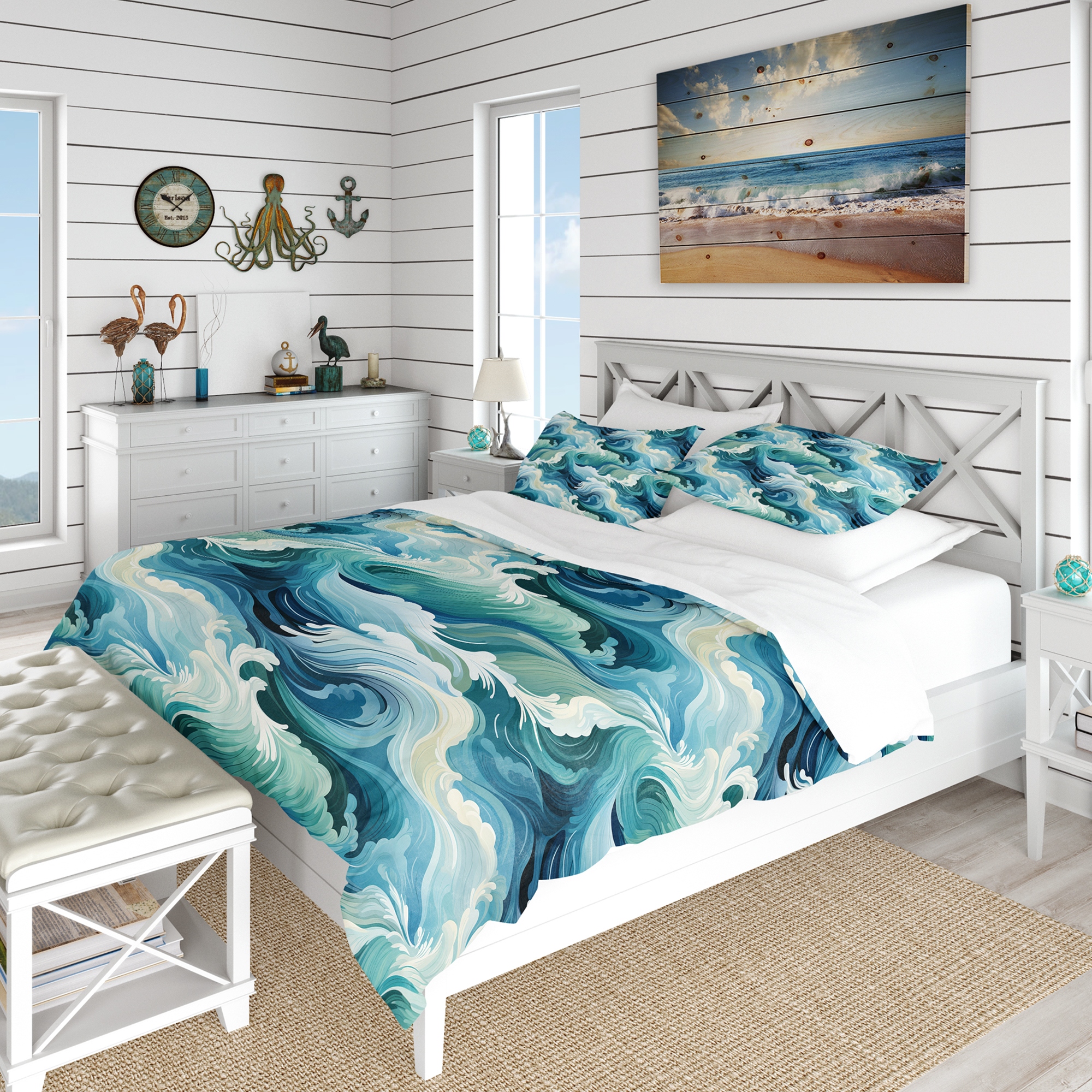 Ocean themed deals throws