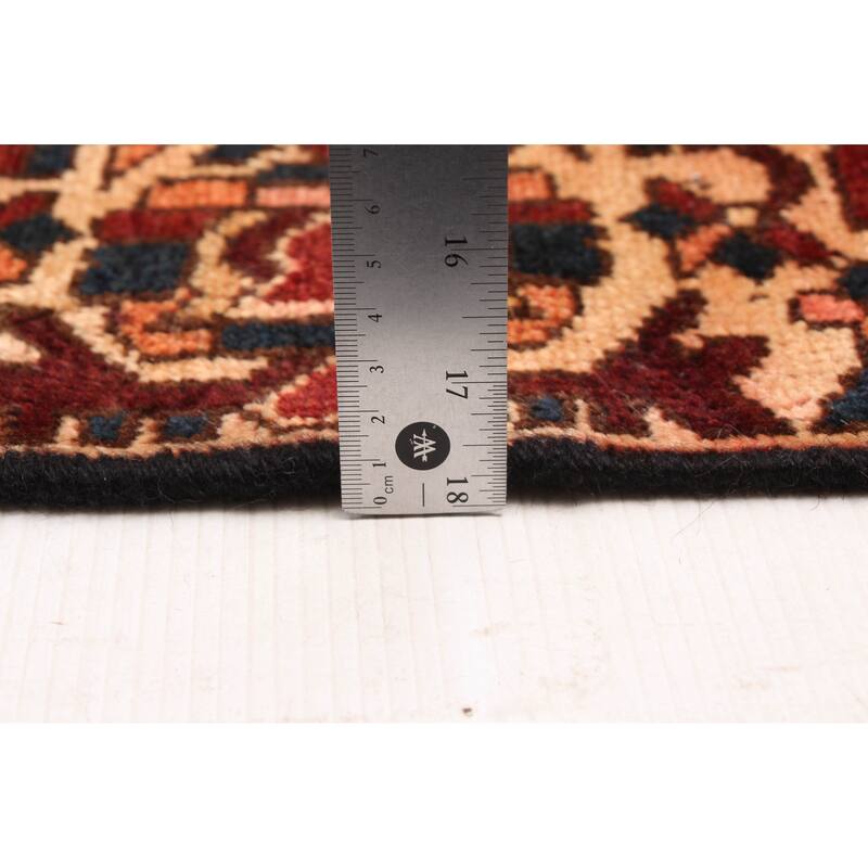 ECARPETGALLERY Hand-knotted Kayseri Vintage Dark Red Wool Rug - 4'9 x 9'6