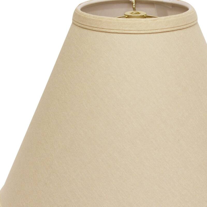 HomeRoots Beige Linen Cone Lamp Shade - 19" L x 19" W x 13" H