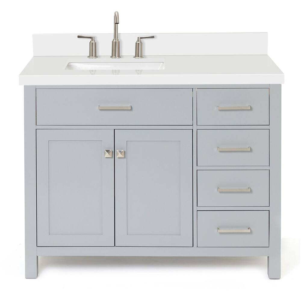 Ariel H043SLWQRVO Bristol 43" Free Standing Single Rectangular Basin