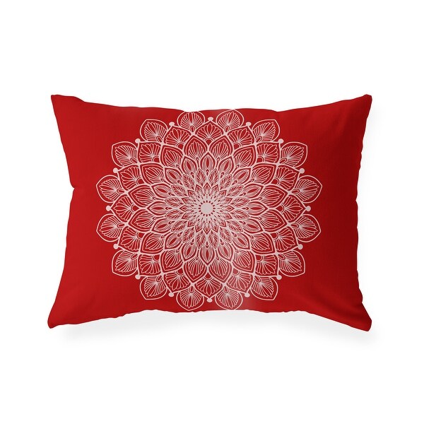Red hotsell boho pillow