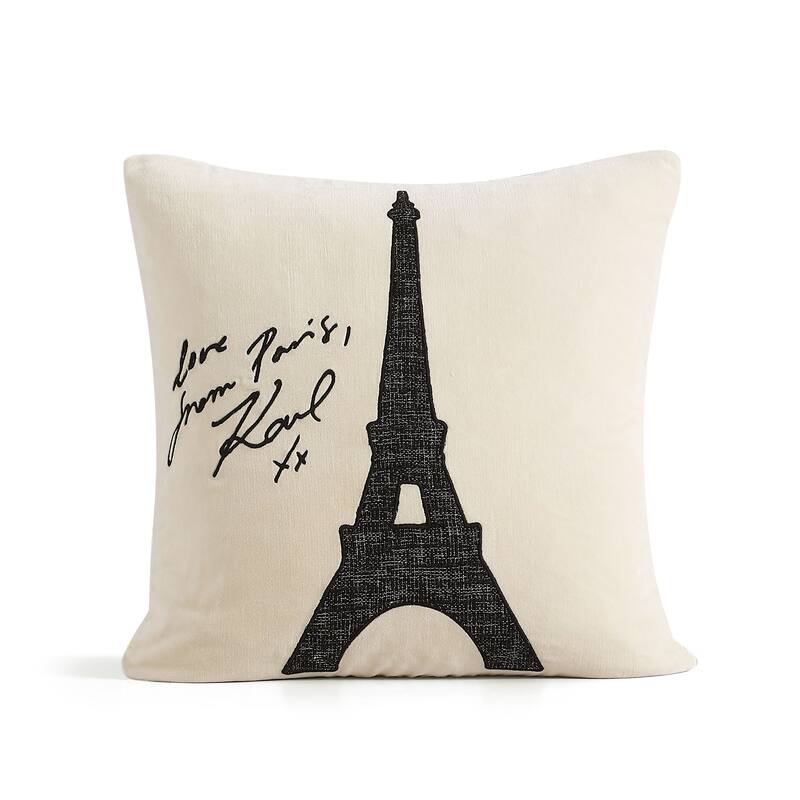 KARL LAGERFELD PARIS Love From Paris Decorative Pillow - 20x20