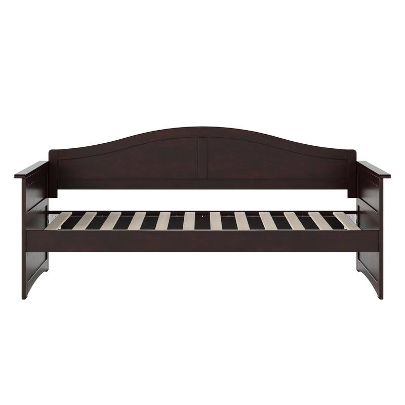 Bohemian Twin Daybed - Espresso Wood Frame - 78.75" L x 40" W x 34.63" H - Durable & Stylish