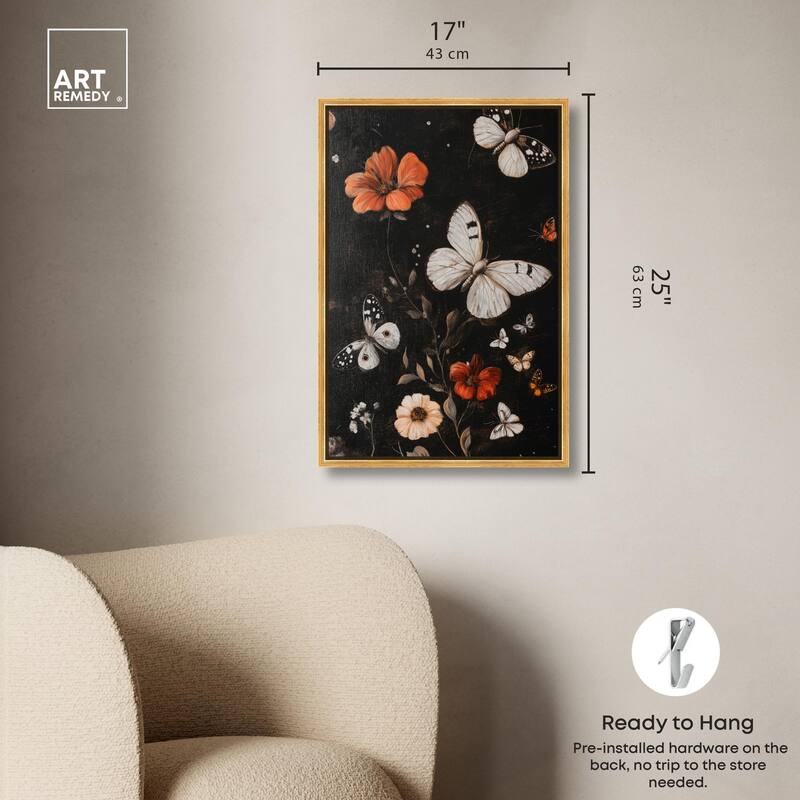 Butterfly Wing Patterns Canvas by Art Remedy