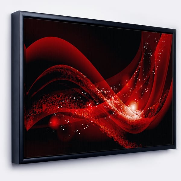 Shop Designart Dark Red Vector Illustration Abstract Framed