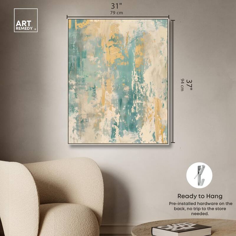 Minted Ivory I Canvas by Art Remedy