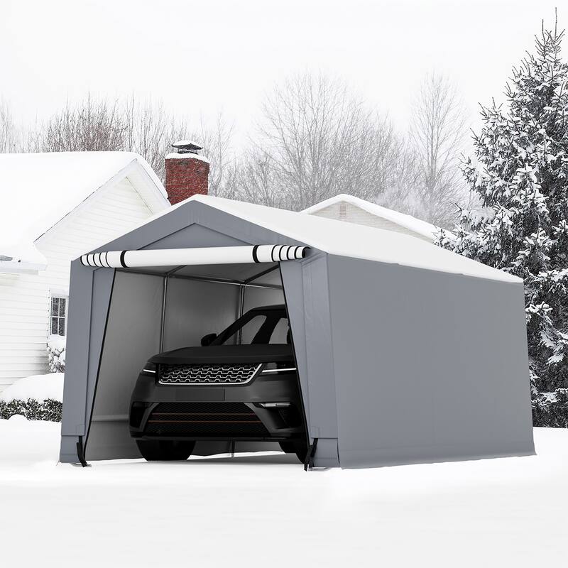 Costway 10' x 16'\10.2' X 20.4' Heavy-Duty Carport Car Canopy Shelter
