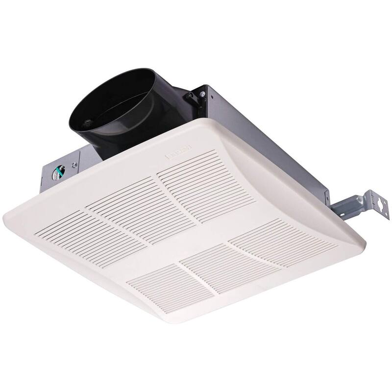 Broan LP510R Lo-Profile DC 50 - 100 CFM 0.4, 0.9, 1.2 Sone Ceiling / - White