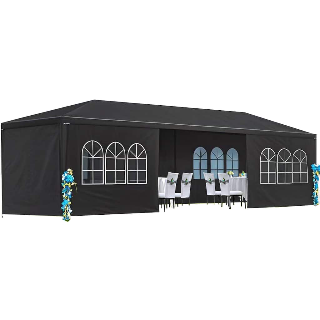 10 x 30 Wedding Party Canopy Tent Outdoor Gazebo with 8 Removable Sidewalls