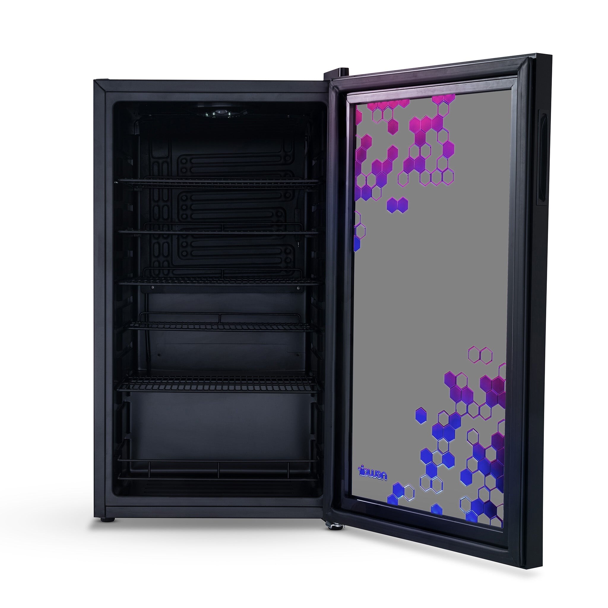 Mini fridge with rgb lights hotsell