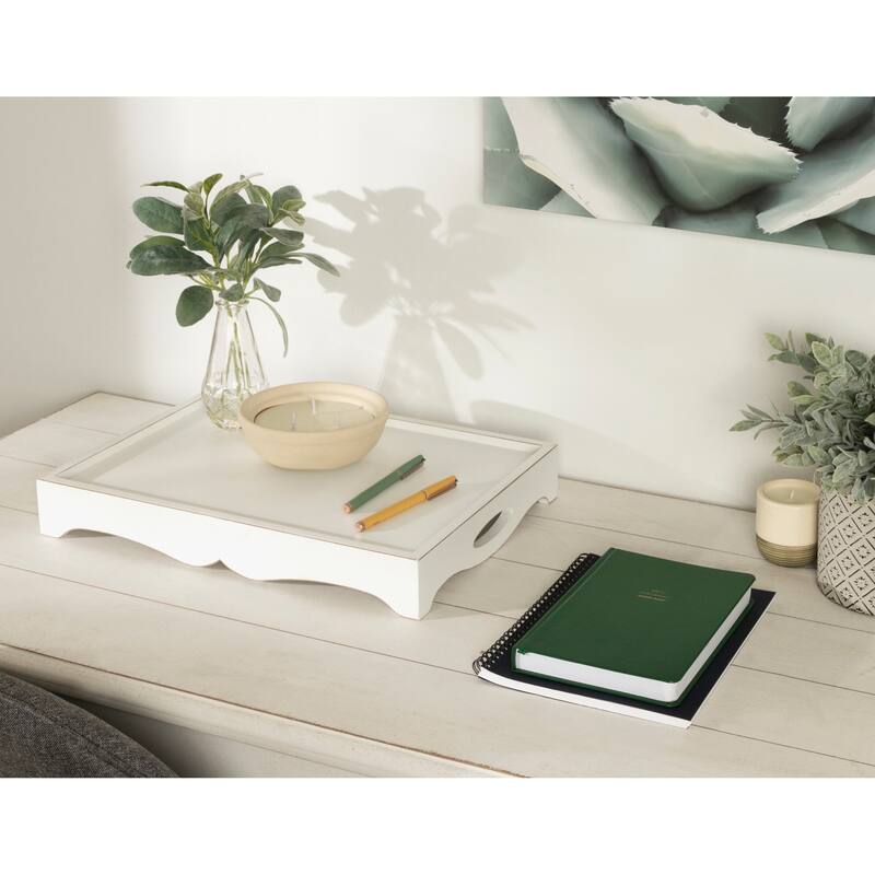 Kate and Laurel Astral Decorative Wood Tray