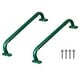 preview thumbnail 5 of 4, Green Metal Safety Grab Handles Set, Kids Outdoor Play House Hand Grip Bars for Jungle Gym Playground Set Accessory