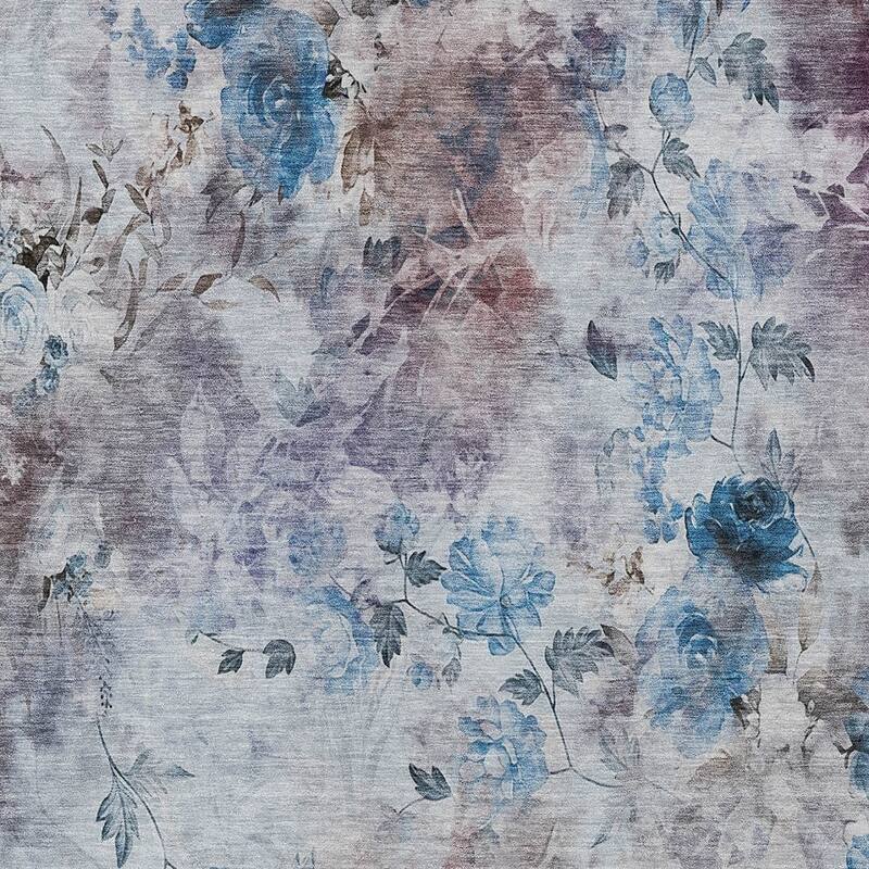 HomeRoots Floral Transitional Rectangle Outdoor Rug