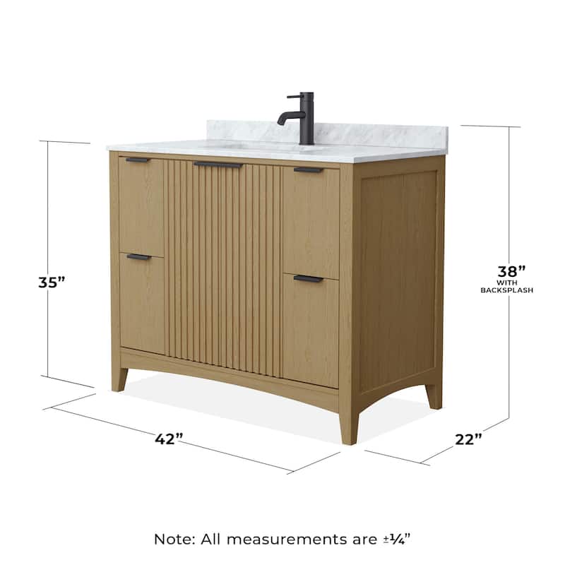 Wyndham Collection WCF9191-42S-CMUNSMXX Palmilla 42" Free Standing