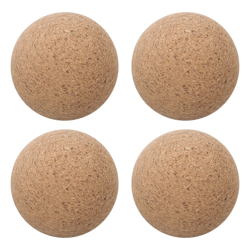 4 Pcs Wine Cork Ball, Wooden Cork Ball Stopper Cork Caps Stoppers