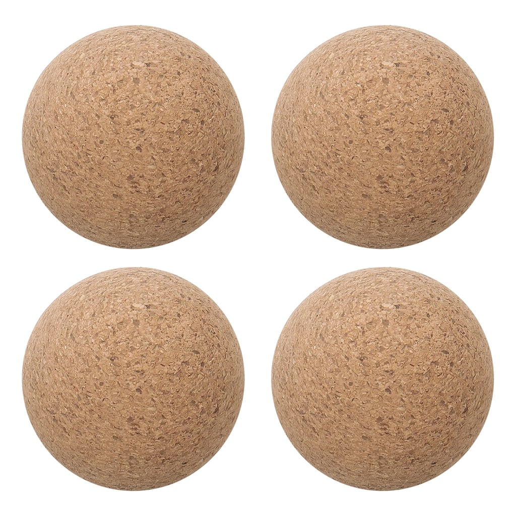 4 Pcs Wine Cork Ball, Wooden Cork Ball Stopper Cork Caps Stoppers