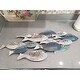Danya B. School of Fish Modern Metal Wall Art - Perfect for Coastal, Nautical, Beach, or Boat Décor