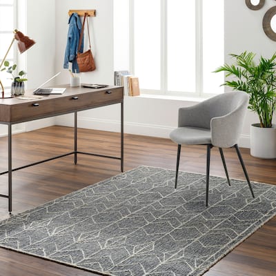 Eros Handmade Modern Farmhouse Jute Blend Area Rug
