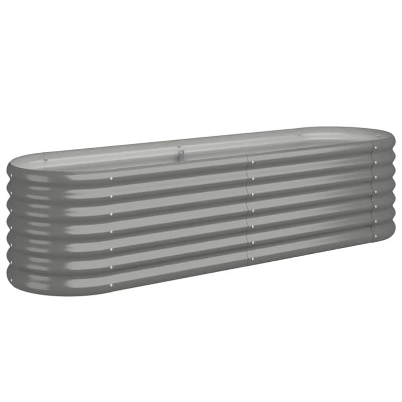 vidaXL Garden Raised Bed Patio Outdoor Raised Planter Box Powder-coated Steel