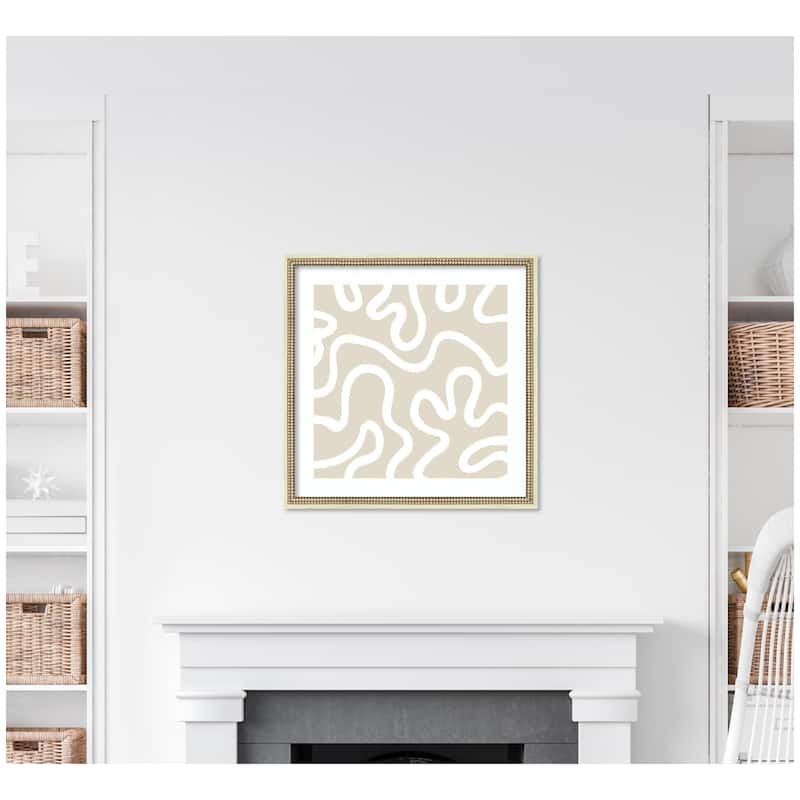 Kate and Laurel Organic Figures by Gabrielly Guedes Framed Wall Art Print