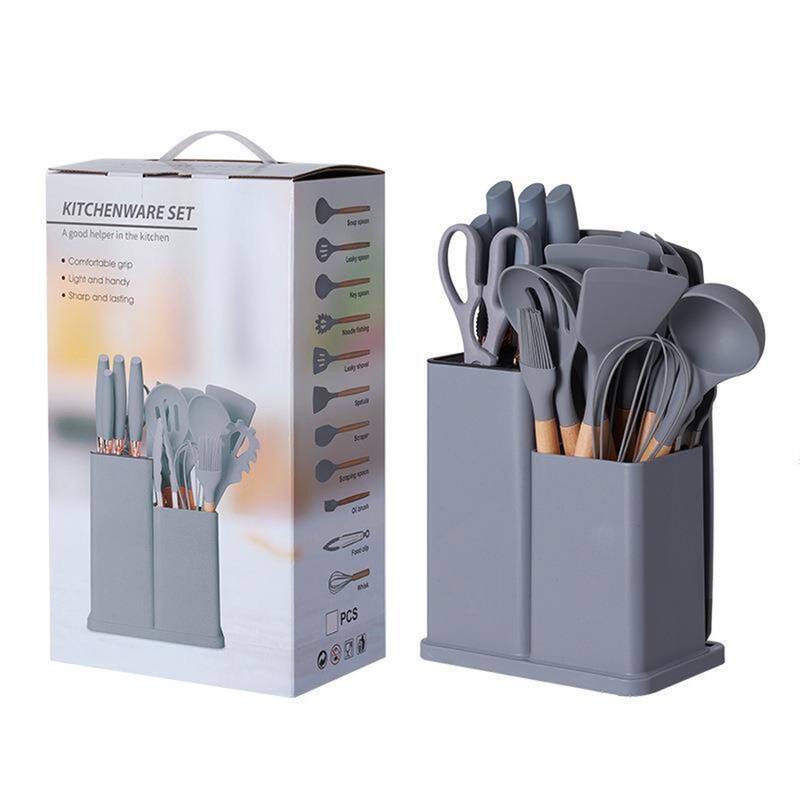 19-piece Non-stick Silicone Assorted Kitchen Utensil Set