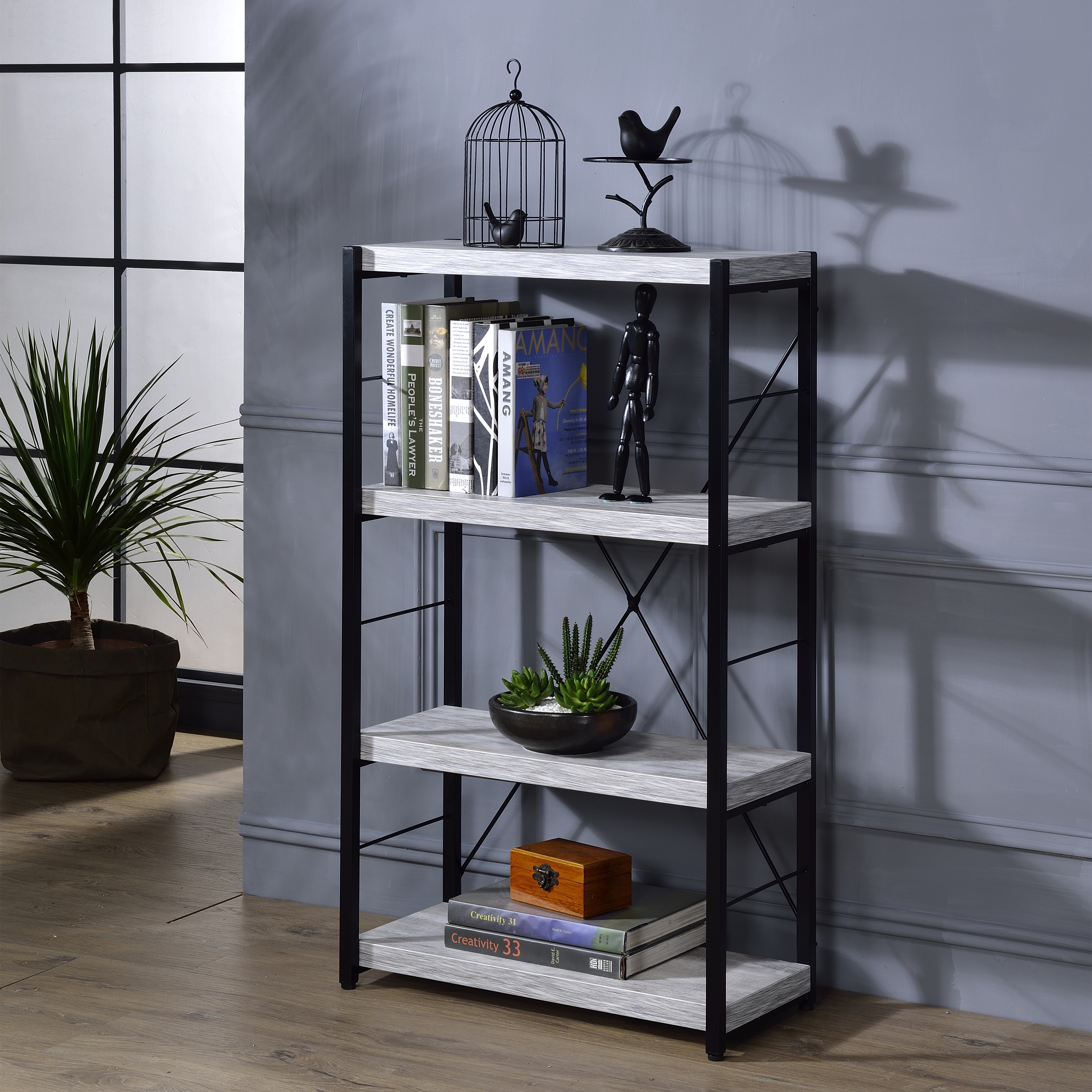 Ana white store industrial bookshelf