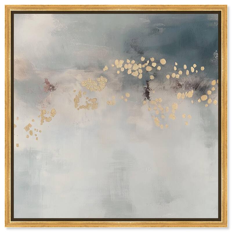 Golden Scatter Canvas by Art Remedy - 16" x 16" - Gold