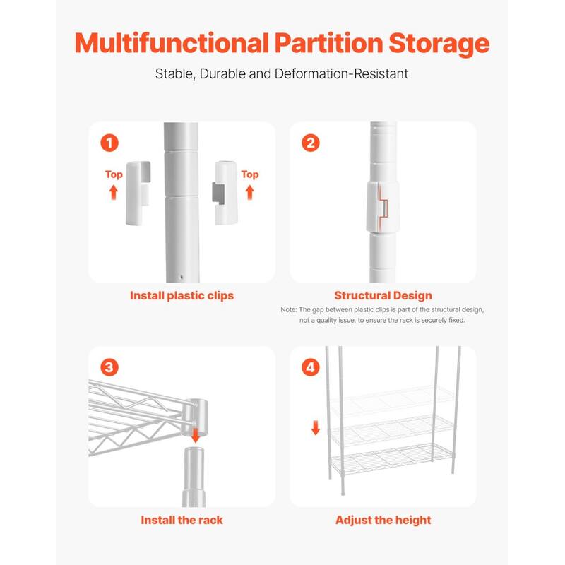 Adjustable Laundry Room Storage Shelf Over Washer and Dryer Sturdy Carbon Steel Organizer Rack