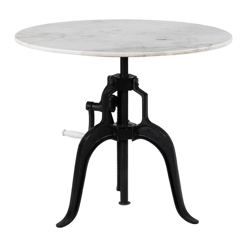 Mufid Bistro Table White & Black