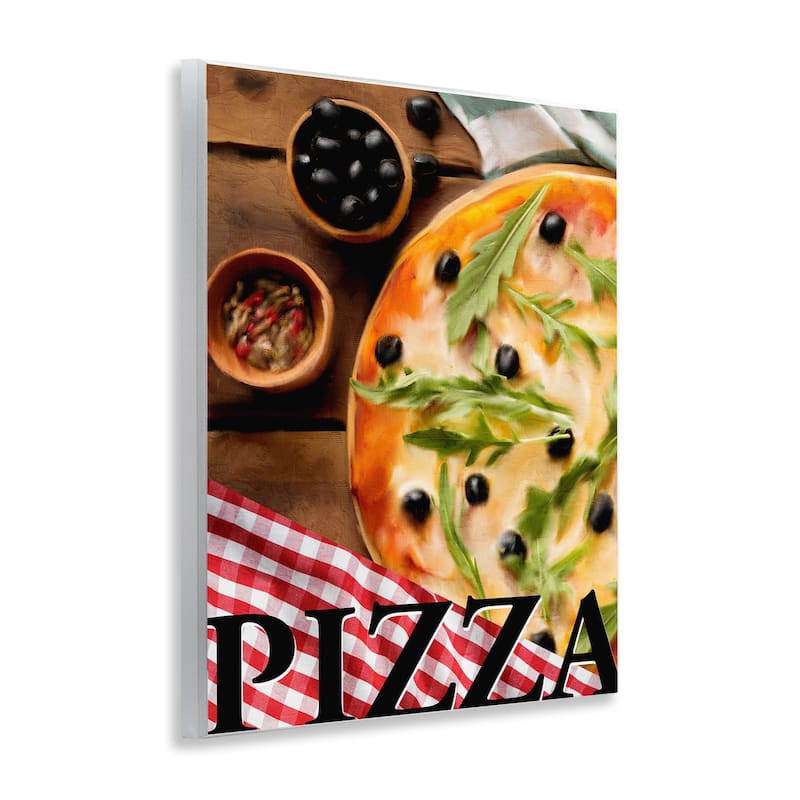 Stupell Flavorful Traditional Pizza Wall Plaque Art Design By Kim Allen